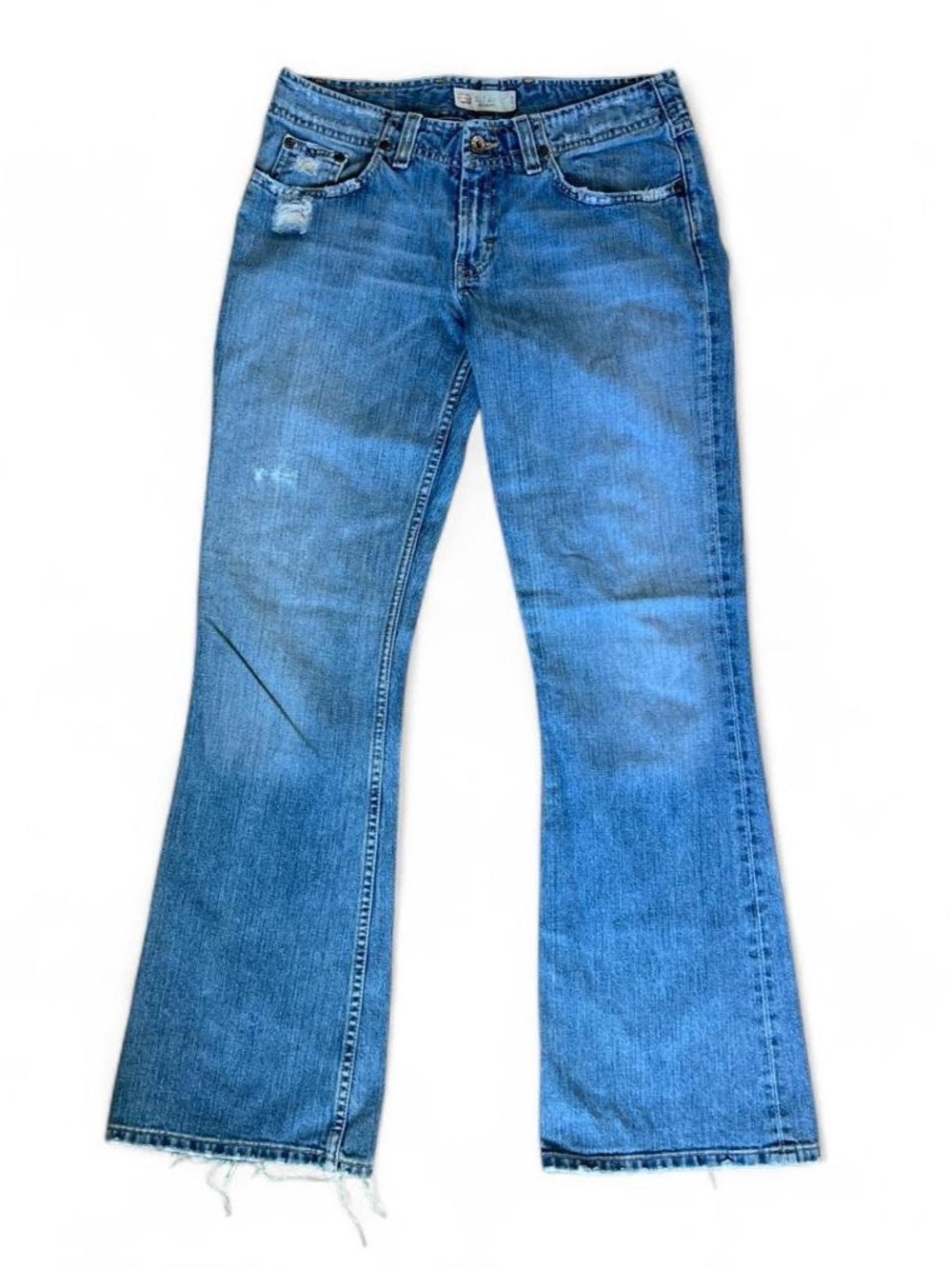 2000s BKE low-rise Flare Jeans with Frayed Hem